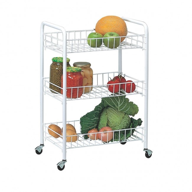 RAYEN Multifunctional Trolley with 3 Shelves