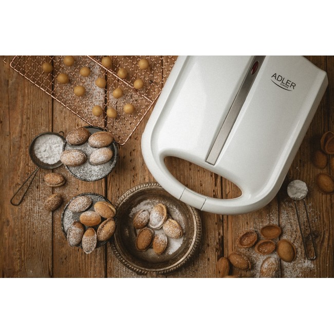Adler AD 3039 waffle iron 24 waffle(s) 1600 W White Adler AD 3039 waffle iron 24 waffle(s) 1600 W White