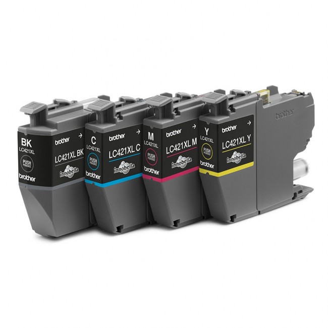 Brother LC421XLVAL ink cartridge 1 pc(s) Original Black, Cyan, Magenta, Yellow Brother LC421XLVAL ink cartridge 1 pc(s) Original Black, Cyan, Magenta, Yellow