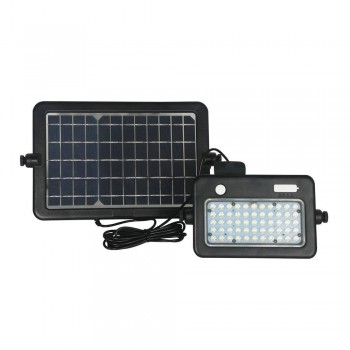 Solar LED projector V-TAC 10W USB Black IP65 VT-788-10 4000K 1100lm