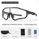 Rockbros 10181 UV400 photochromic cycling glasses, black Rockbros 10181 UV400 photochromic cycling glasses, black