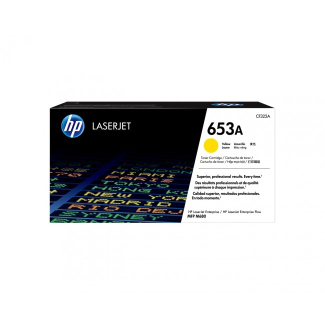 HP 653A Yellow Original LaserJet Toner Cartridge HP 653A Yellow Original LaserJet Toner Cartridge