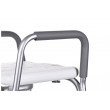 Shower chair with backrest and armrests