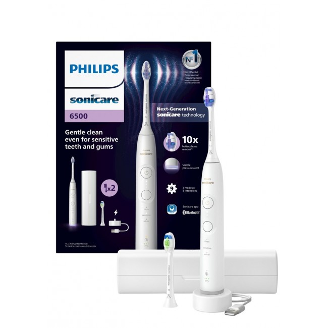 Philips Series 6500 HX7410/02 Rechargeable Sonic Electric Toothbrush Philips Series 6500 HX7410/02 Rechargeable Sonic Electric Toothbrush