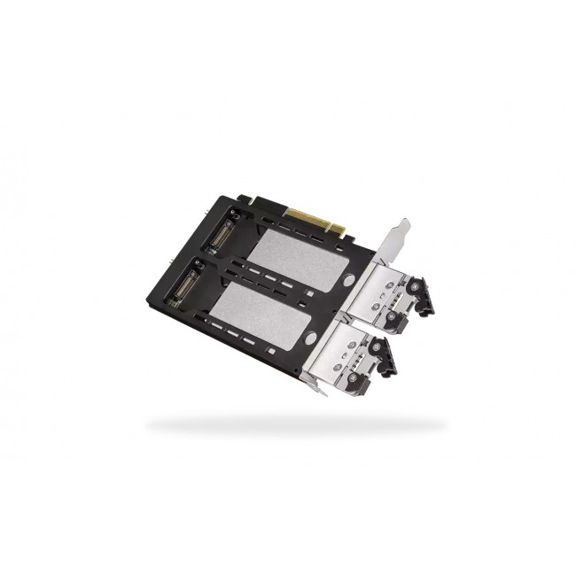 Icy Dock MB842MP-B storage drive enclosure SSD enclosure Black, Silver M.2