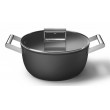 Smeg CSF2412BLM multi pot Black Aluminium, Stainless steel 5.4 L 24 cm