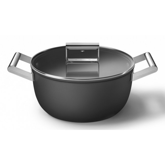 Smeg CSF2412BLM multi pot Black Aluminium, Stainless steel 5.4 L 24 cm