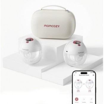 Momcozy M5 Breast pump with app control Double set Red