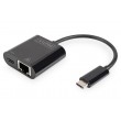 Digitus USB Type-CTM Gigabit Ethernet adapter with Power Delivery support