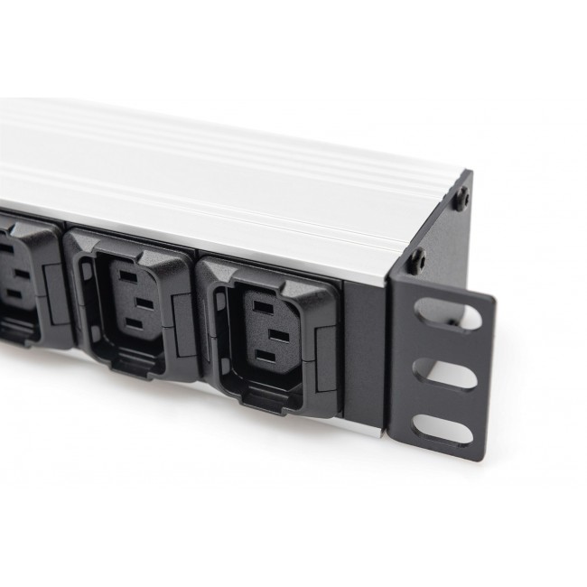 Digitus Socket strip with aluminum profile, 10-way, 2 m supply cable, IEC C20 plug Digitus Socket strip with aluminum profile, 10-way, 2 m supply cable, IEC C20 plug