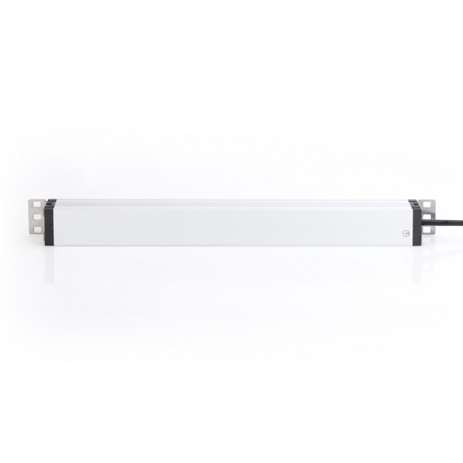 Digitus Aluminum Outlet Strip, 6 safety outlets with circuit breaker