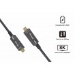 Equip USB-C to C Active Optical Cable, 7.5m, PD 60W, 8K/60Hz, 10Gbps, Video + Data + PD