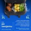 Philips 5000 series NA550/00 fryer Double 9 L Stand-alone 2750 W Hot air fryer Black