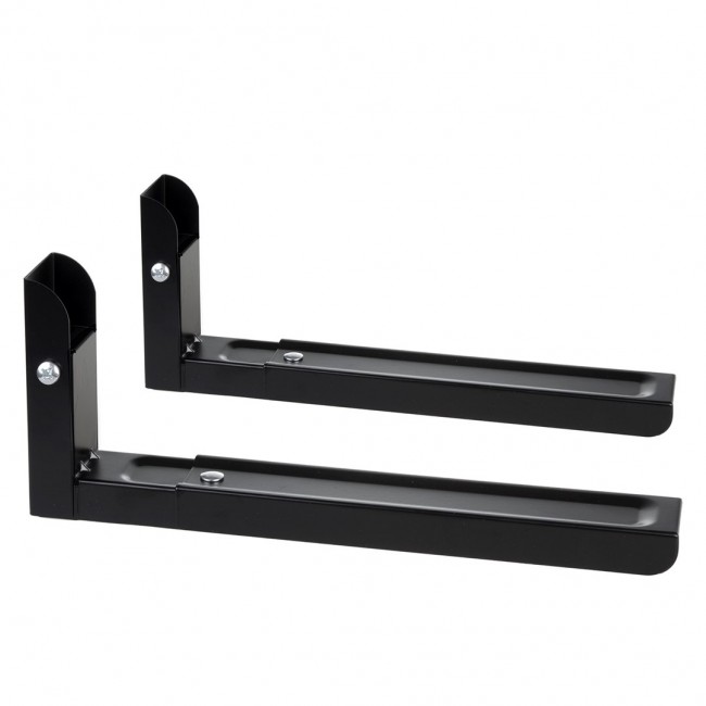 Maclean MC-915 B Universal Microwave Bracket Holder Wall Mount Adjustable Solid Metal Kitchen 30kg Black Maclean MC-915 B Universal Microwave Bracket Holder Wall Mount Adjustable Solid Metal Kitchen 30kg Black