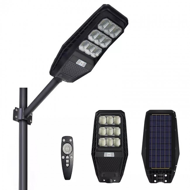 PIONEER 120W SOLAR LAMP + PANEL 10W + 12000mAh + PILOT and MOVEMENT SENSOR