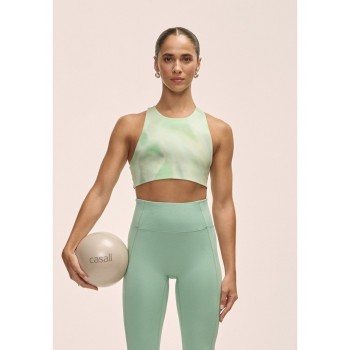 Women's training top Casall green
