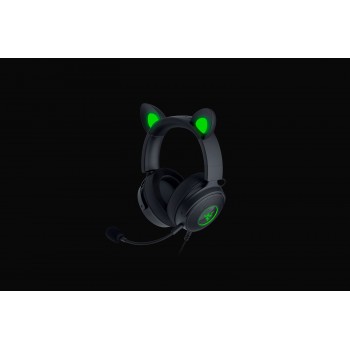 Razer Wired, Over-Ear, Black, Gaming Headset, Kraken V2 Pro, Kitty Edition