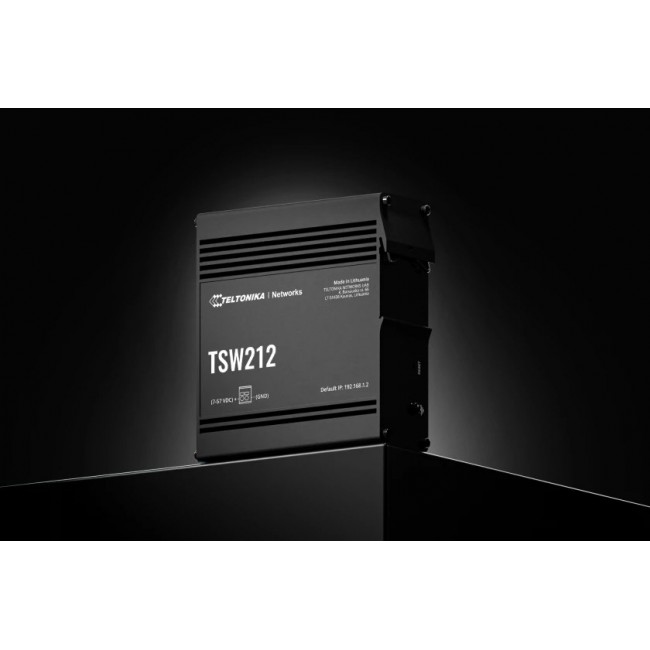 Teltonika TSW212 Managed L2 Gigabit Ethernet (10/100/1000) Black Teltonika TSW212 Managed L2 Gigabit Ethernet (10/100/1000) Black