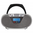 Aiwa BBTU-400SL portable stereo system Analog & digital 6 W FM Silver MP3 playback