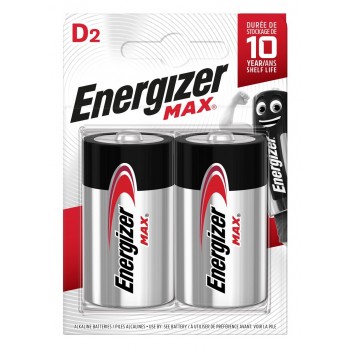 ENERGIZER BATTERY MAX D LR20, 2 pcs. ECO packaging