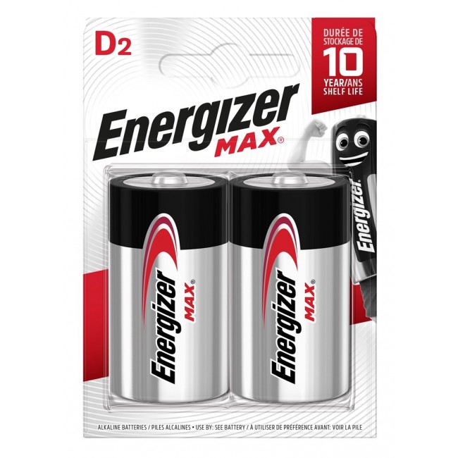 ENERGIZER BATTERY MAX D LR20, 2 pcs. ECO packaging