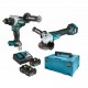 MAKITA 18V DLX2431TJ Combo MAKPAC Cordless Tool Set