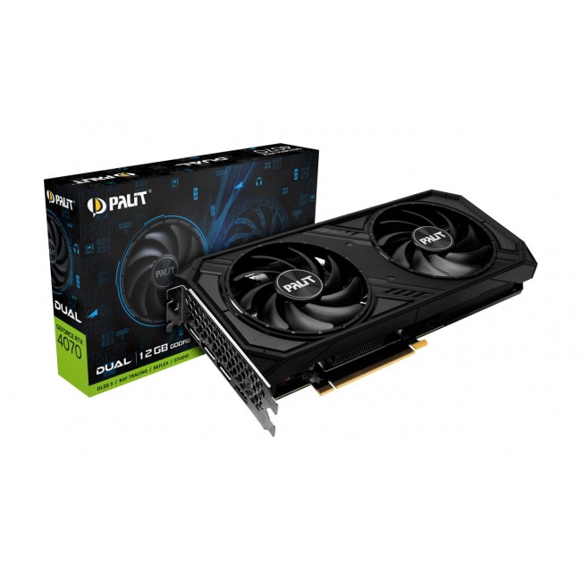 Palit GeForce RTX 4070 Dual NVIDIA 12 GB GDDR6 Palit GeForce RTX 4070 Dual NVIDIA 12 GB GDDR6