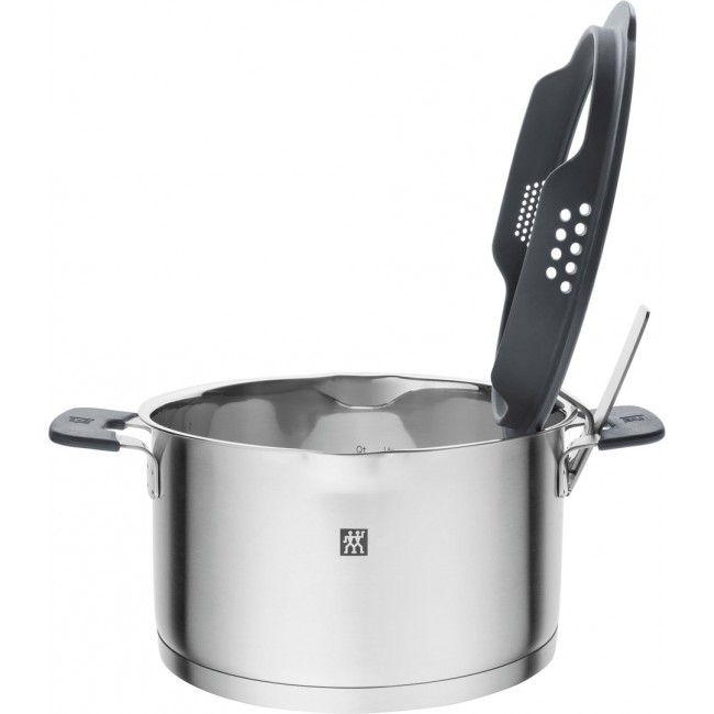 ZWILLING SIMPLIFY 66870-005-0 Pots set Stainless steel 5 pcs. Silver Black ZWILLING SIMPLIFY 66870-005-0 Pots set Stainless steel 5 pcs. Silver Black