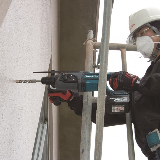 MAKITA ROTARY HAMMER DRILL WITH FORGING OPTION 18V 2J WITHOUT BATTERIES AND CHARGER DHR241Z