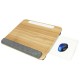 Techly Bamboo Portable Laptop Desk Stand with Padded Base and Tablet Stand Techly Bamboo Portable Laptop Desk Stand with Padded Base and Tablet Stand
