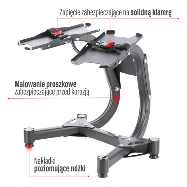 ADJUSTABLE DUMBBELL RACK HMS PREMIUM STR10 PRO