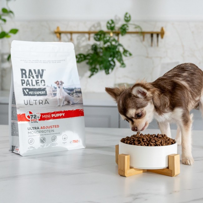 RAW PALEO Ultra Mini Puppy Beef - dry food for puppies of small breeds - 750 g