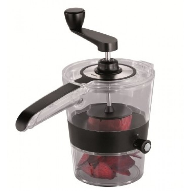 GEFU Spiralfix slicer Manual Black, Transparent Stainless steel