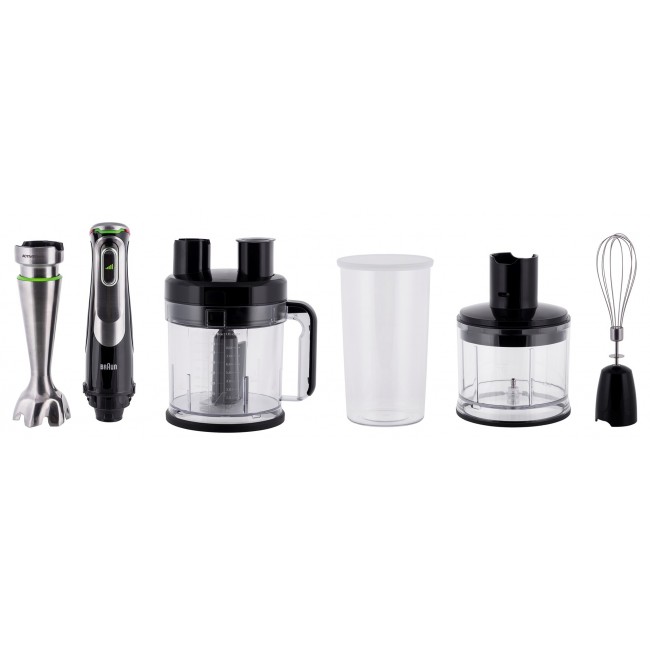Braun MultiQuick 9 MQ 9195XLI 2 L Immersion blender 1200 W Black, Stainless steel Braun MultiQuick 9 MQ 9195XLI 2 L Immersion blender 1200 W Black, Stainless steel