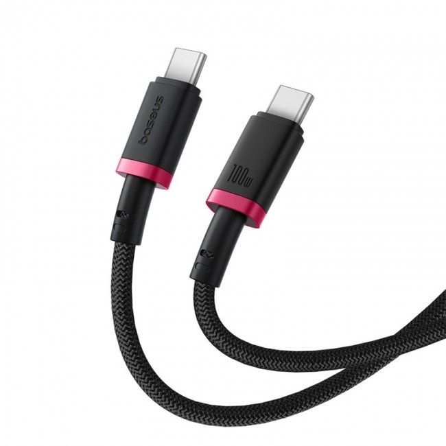 Baseus Dura Type C to Type C 100 W fast charging cable 2 m Black, Red