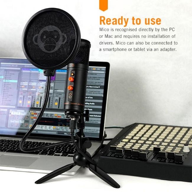 Monkey Banana Mico Black Table microphone