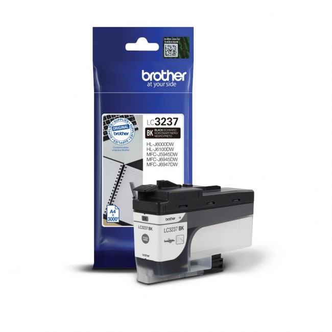 Brother LC3237BK ink cartridge 1 pc(s) Original Standard Yield Black Brother LC3237BK ink cartridge 1 pc(s) Original Standard Yield Black