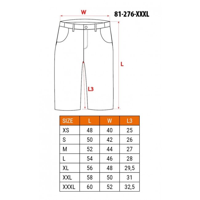 PREMIUM Shorts, 62% cotton, 35% polyester, 3% elastane, size XXXL