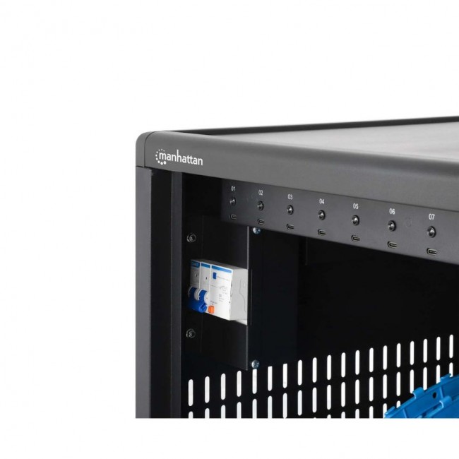 Manhattan Laptop Charging Cabinet Desktop (or trolley) via USB-C 65W 16