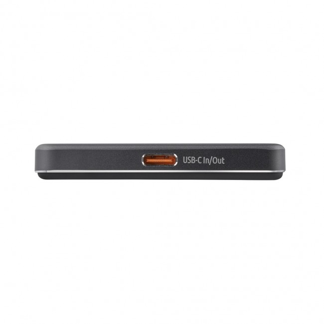 Intenso MW5000 Magnetic Power Bank 5000 mAh MagSafe Compatible, 15W Wireless Charging, 20W USB-C PD, Slim & Compact Tested in Germany Gray