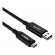 Lindy 10m USB 3.2 Gen 1 Type A to C Fibre Optic Hybrid Cable