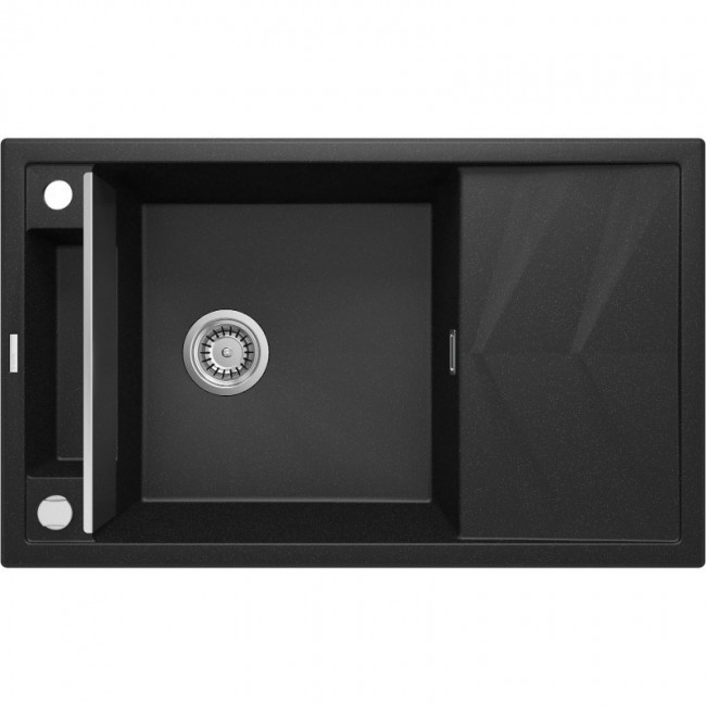1-BOWL MAGNETIC GRANITE SINK WITH DRAINER DEANTE GRAPHITE METALLIC MAGNETIC 1-BOWL MAGNETIC GRANITE SINK WITH DRAINER DEANTE GRAPHITE METALLIC MAGNETIC