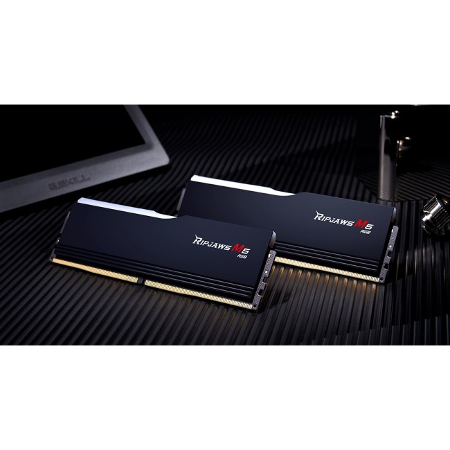 G.Skill Ripjaws M5 RGB F5-6400J3648F16GX2-RM5RK memory module 32 GB 2 x 16 GB DDR5 6400 MHz G.Skill Ripjaws M5 RGB F5-6400J3648F16GX2-RM5RK memory module 32 GB 2 x 16 GB DDR5 6400 MHz