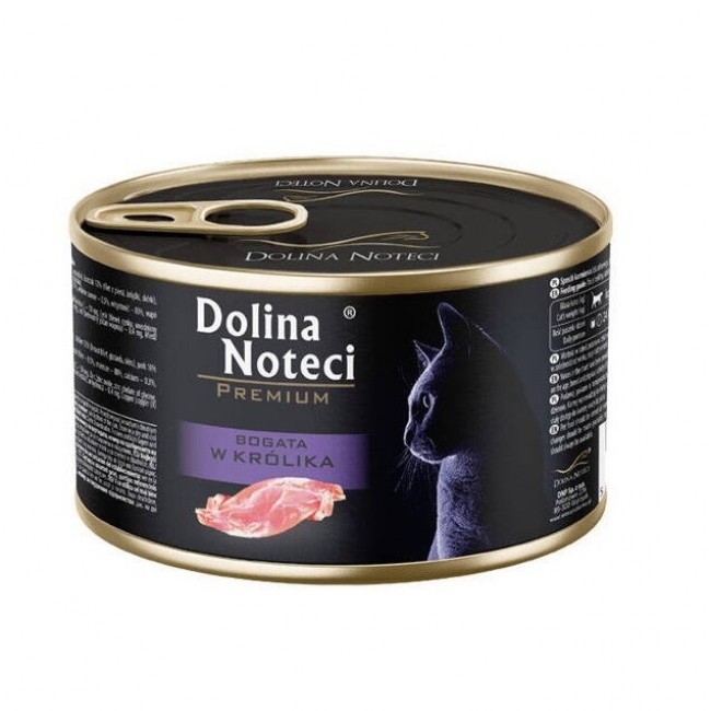 DOLINA NOTECI Premium Rich in rabbit - wet cat food - 185g DOLINA NOTECI Premium Rich in rabbit - wet cat food - 185g
