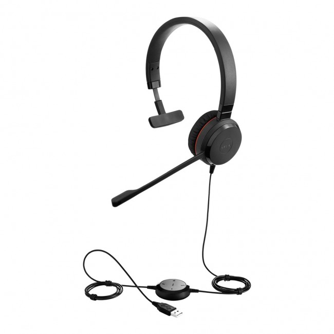 Jabra Evolve 30 II MS Mono - wired stereo earphones, black