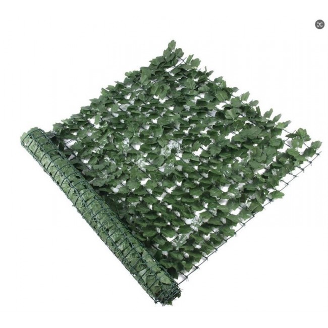 PRIVACY FENCE W LEAVES PLAS GREEN 1.5X3M PRIVACY FENCE W LEAVES PLAS GREEN 1.5X3M