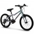 Huffy Literide Alu 20 bike, silver and turquoise (23005W)