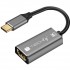 Techly IADAP-USBC-HDMI8 USB graphics adapter 7680 x 4320 pixels Black, Silver