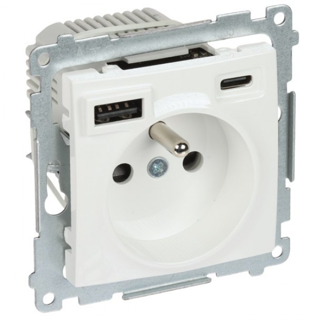 Single socket w/ USB DGZ1ZUSB2CA.01/11-SIMON54