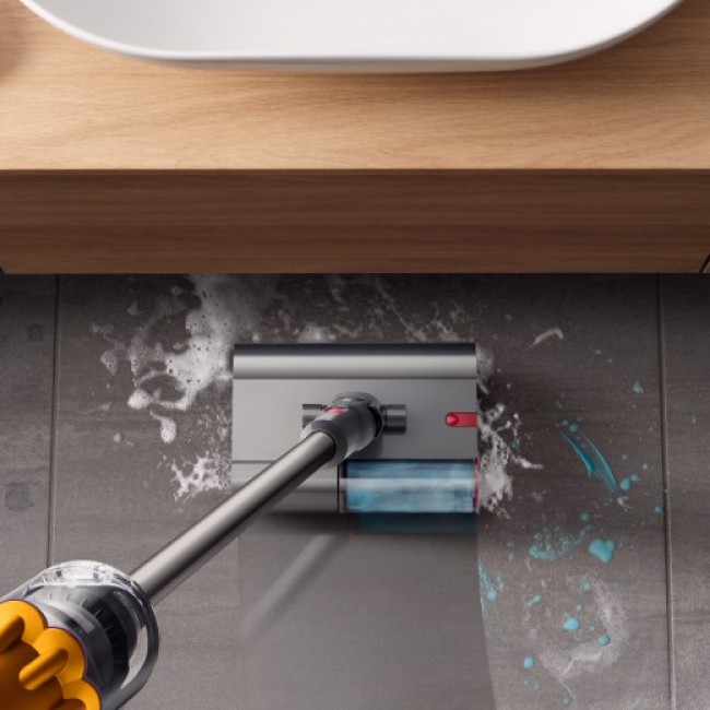 Dyson V12 Submarine 3-in-1 stick vacuum Battery Dry&wet HEPA Bagless 0.35 L Nickel, Yellow